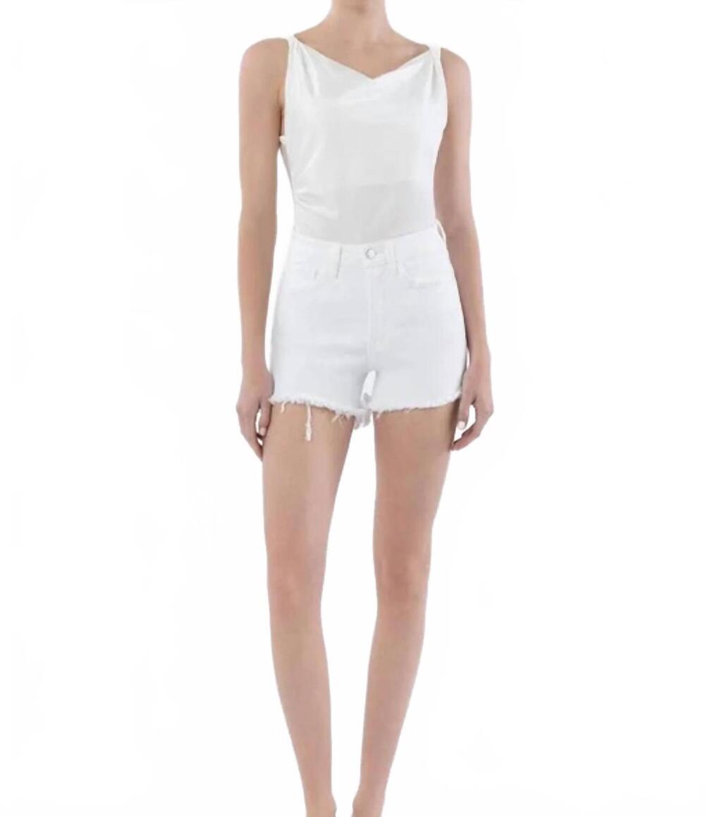 NEW LOVERET women's denim shorts in blanco